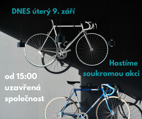Dnes od 15h Domestique uzavřen pro soukromou akci. 